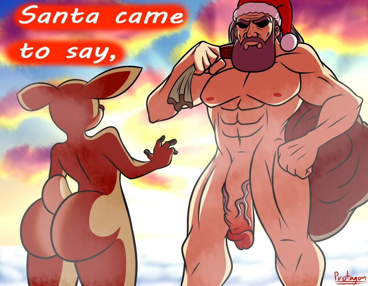 Rudette The Thick Ass Reindeer porn comic picture 6