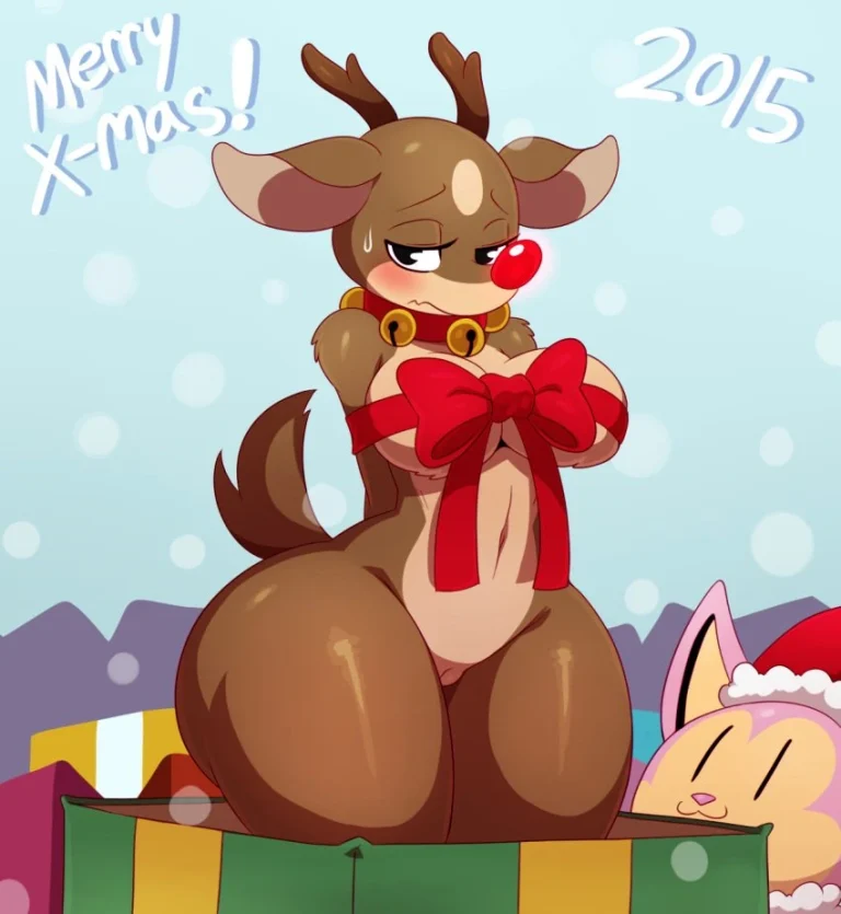 Rudolph the Thicc Ass Reindeer porn comic picture 2