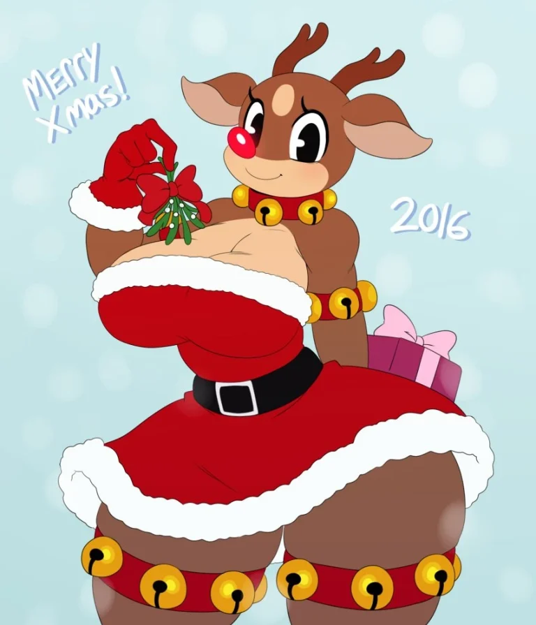 Rudolph the Thicc Ass Reindeer porn comic picture 3