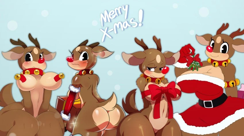 Rudolph the Thicc Ass Reindeer porn comic picture 8