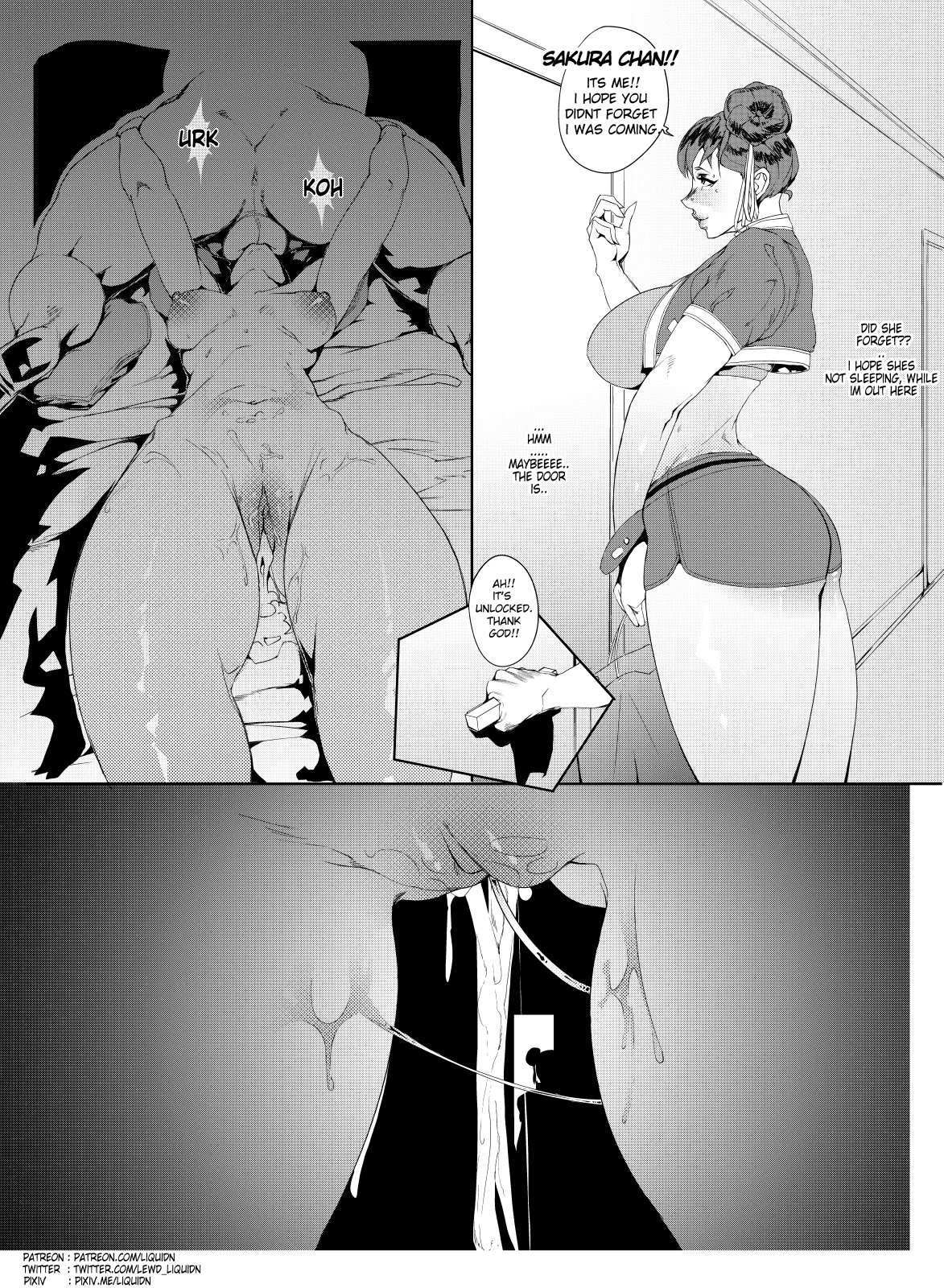 Ryu x Sakura porn comic picture 5