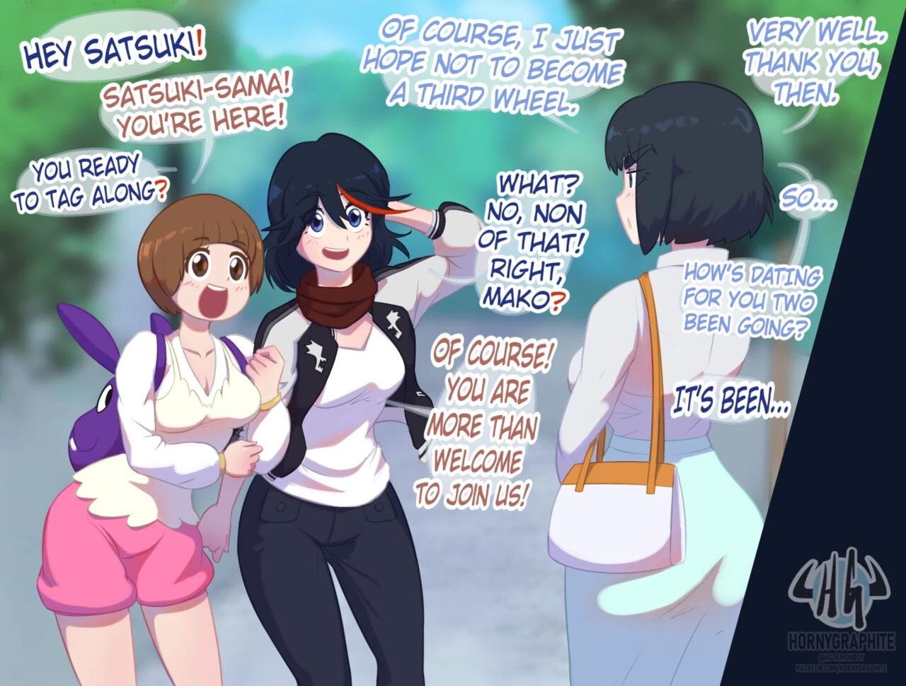 Ryuko X Mako porn comic picture 1