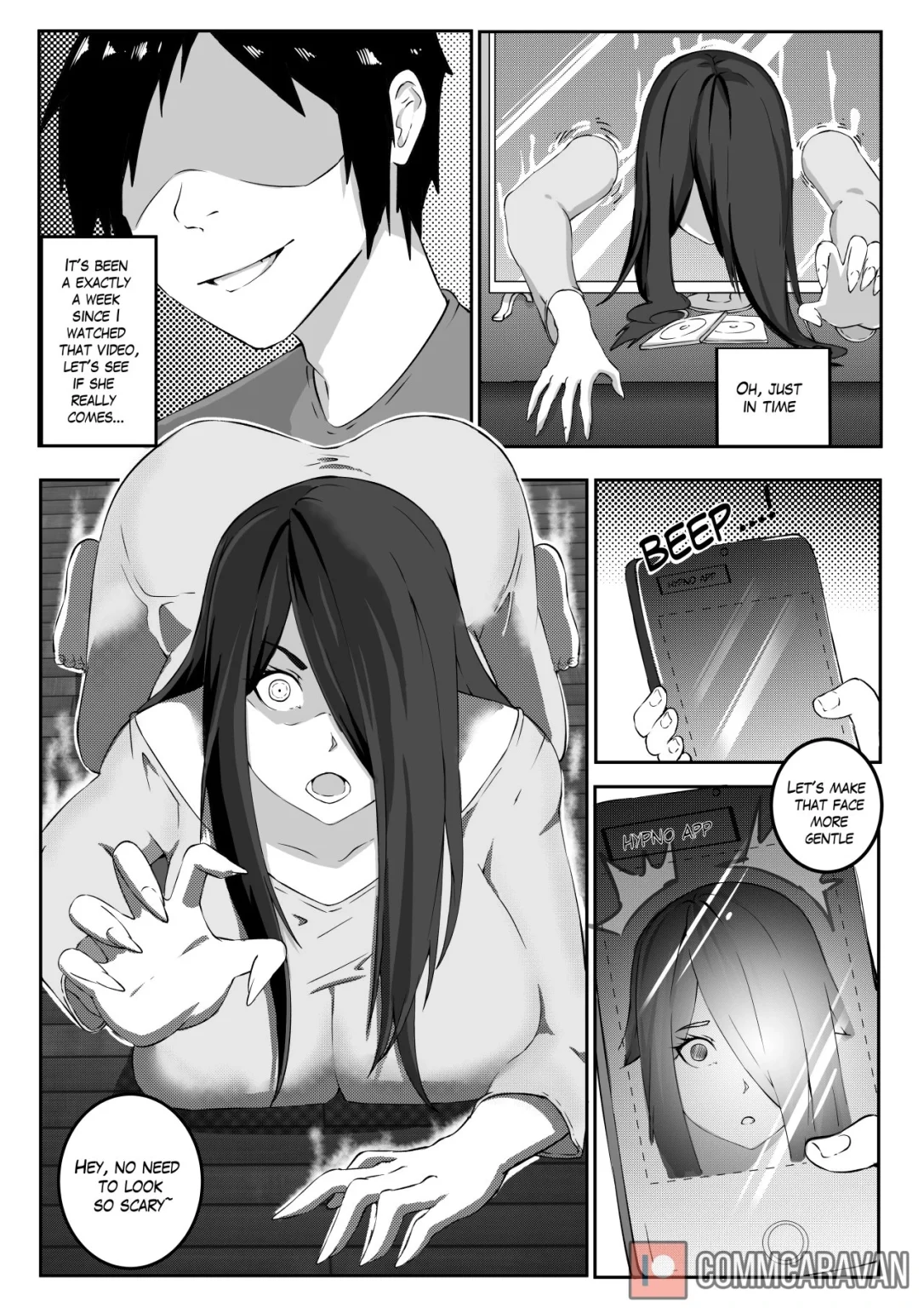Sadako Hypno'd porn comic picture 1