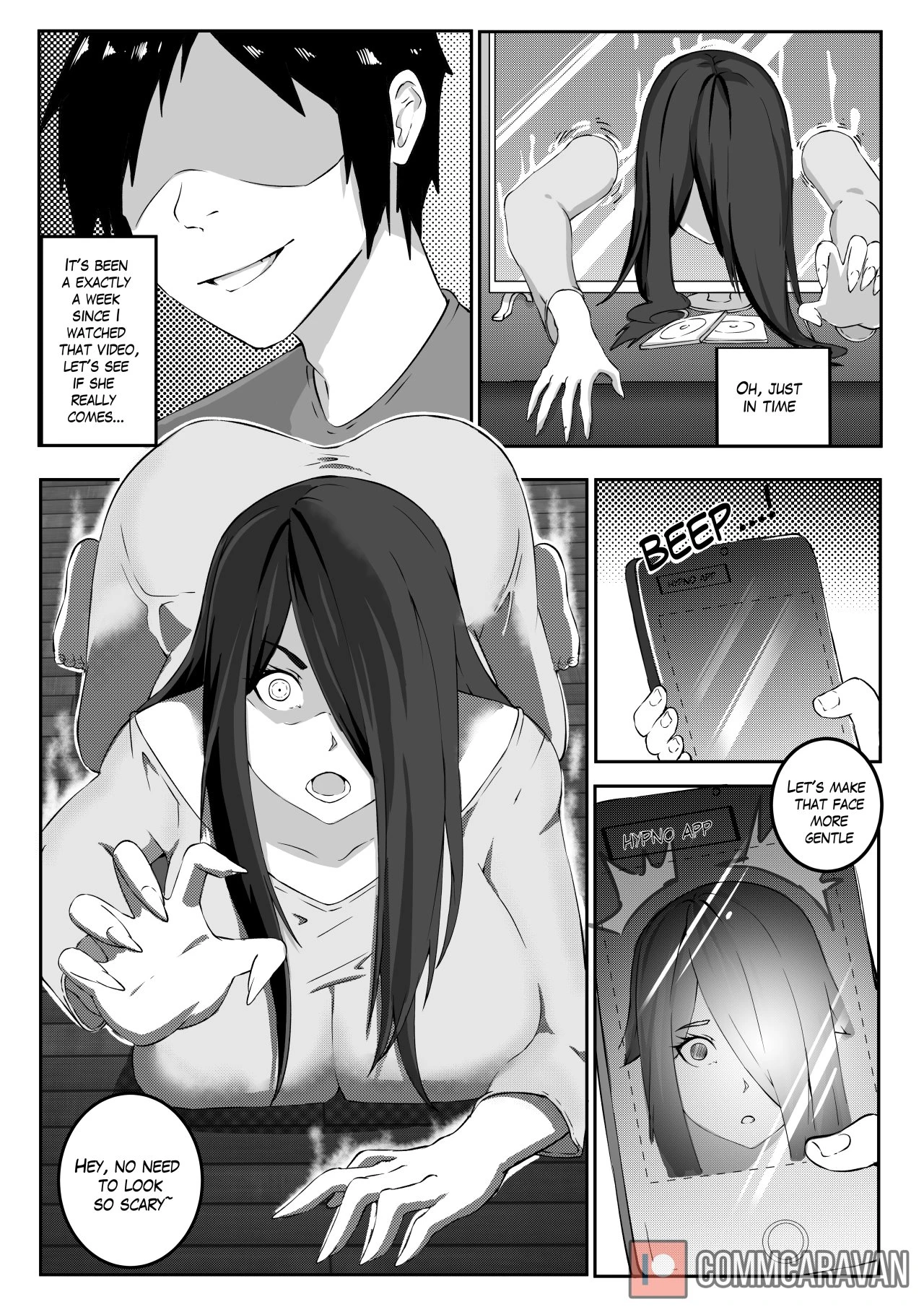 Sadako Hypno'd porn comic picture 1
