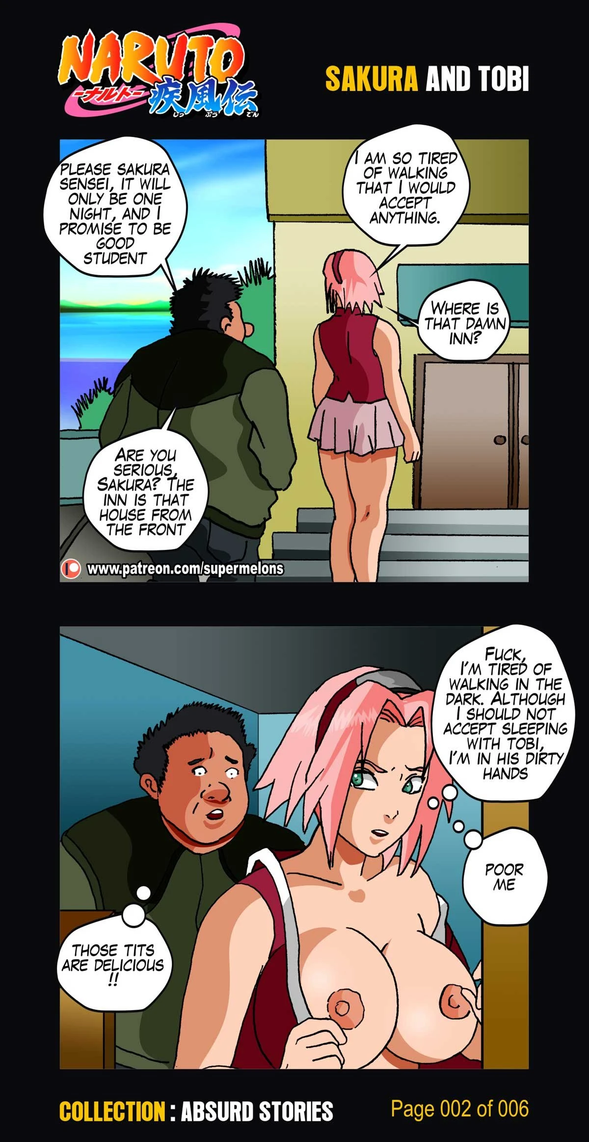 Sakura and Tobi porn comic picture 2