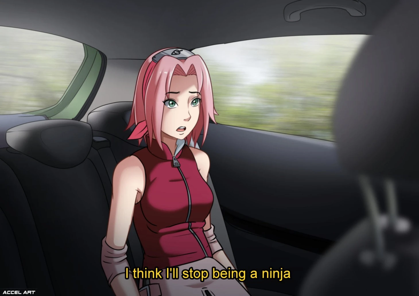 Sakura haruno - waifu taxi porn comic picture 1