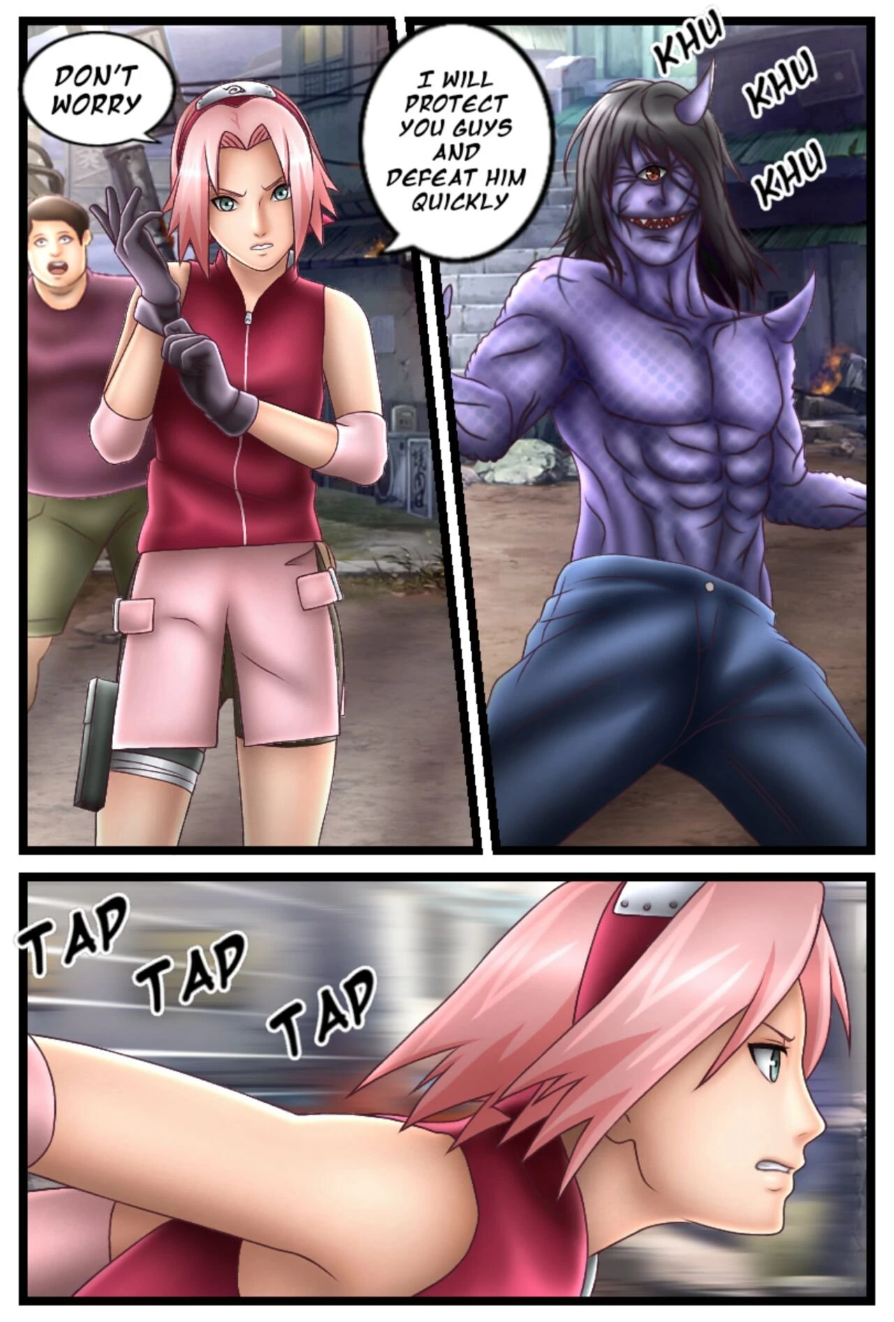 SAKURA porn comic picture 3