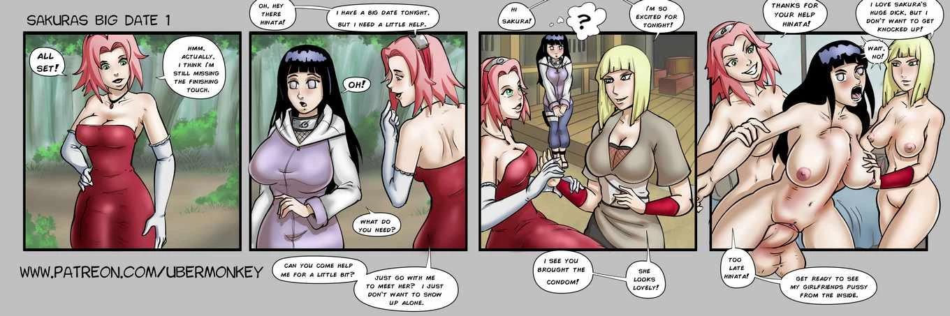 Sakura's Big Date porn comic picture 1