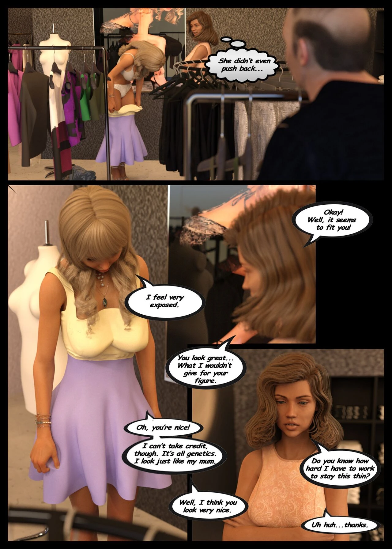 Sales Assistant Cecile porn comic picture 11