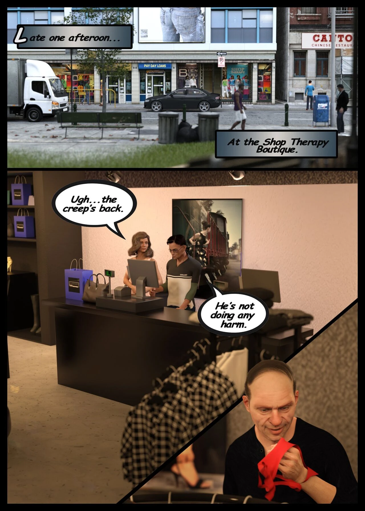 Sales Assistant Cecile porn comic picture 3