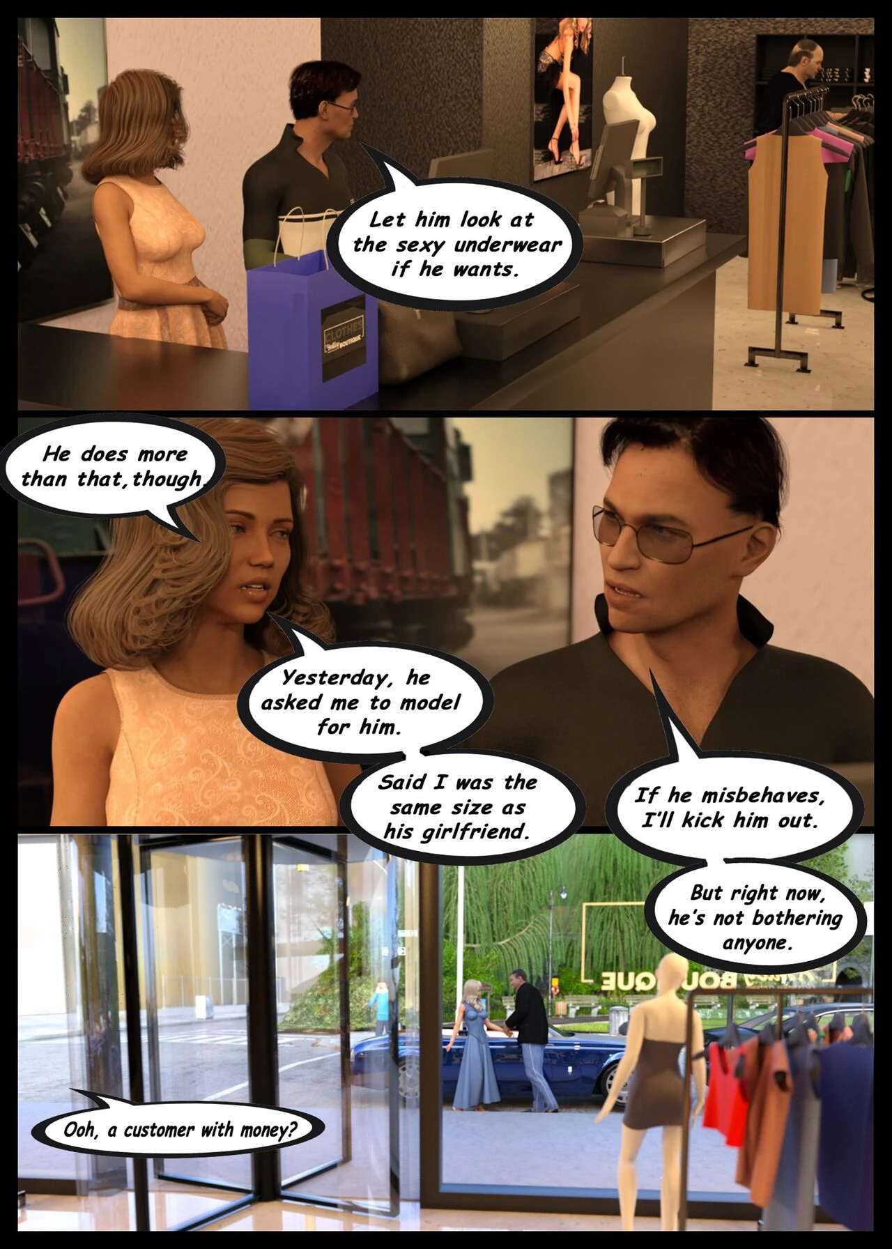 Sales Assistant Cecile porn comic picture 4