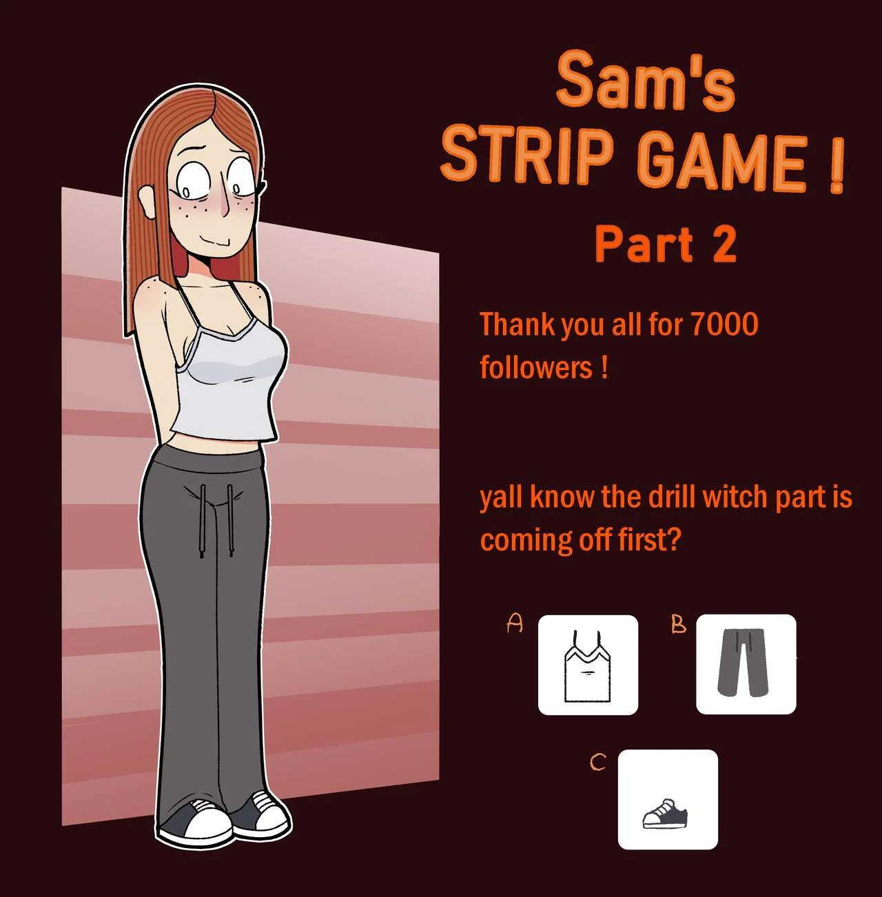 Sam's Strip Game porn comic picture 2
