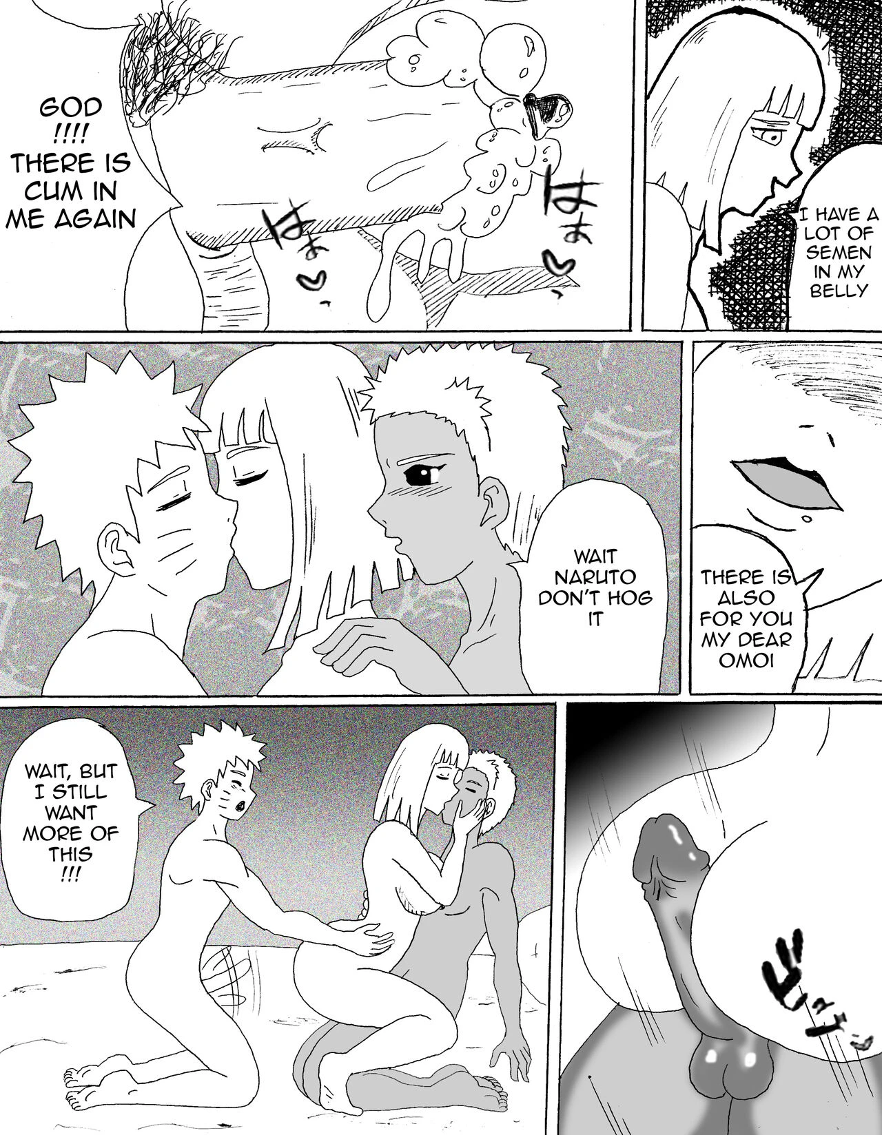 Samui's friends porn comic picture 15