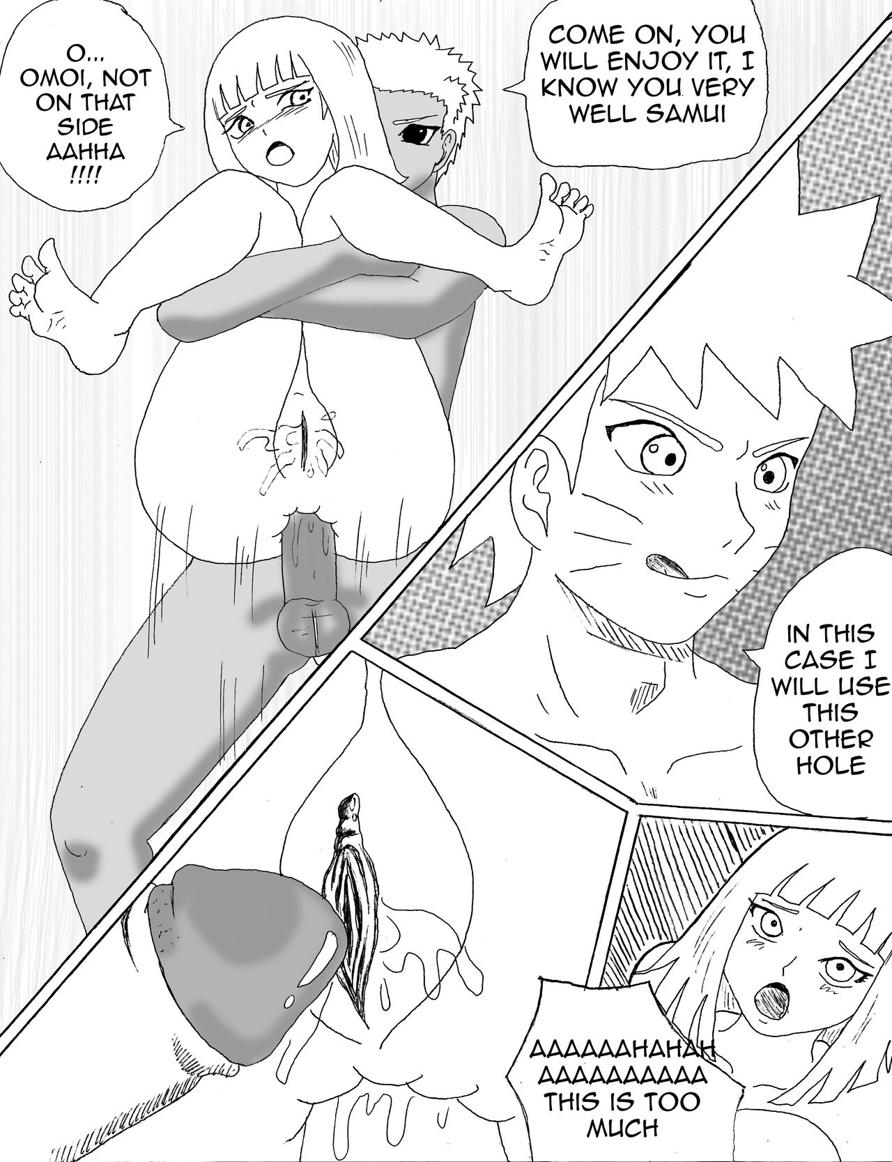 Samui's friends porn comic picture 17