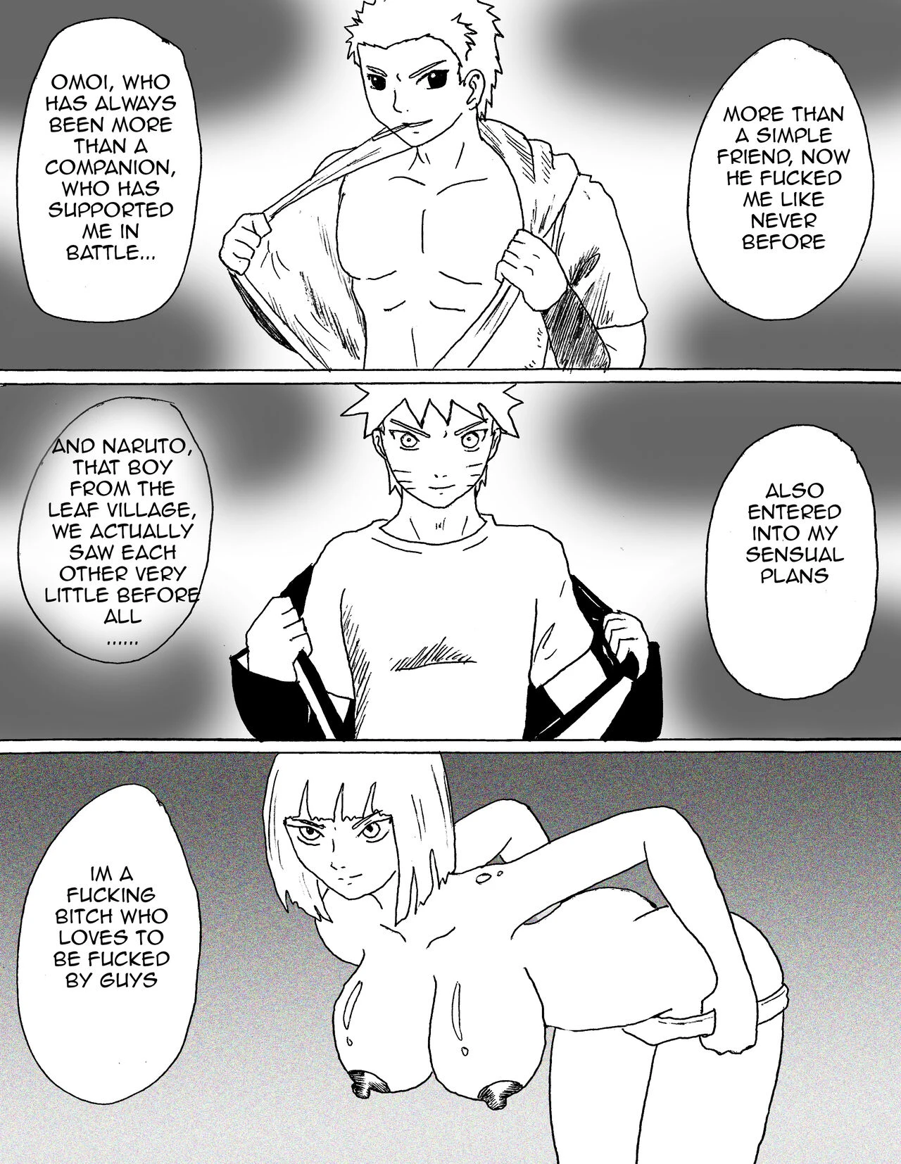 Samui's friends porn comic picture 4