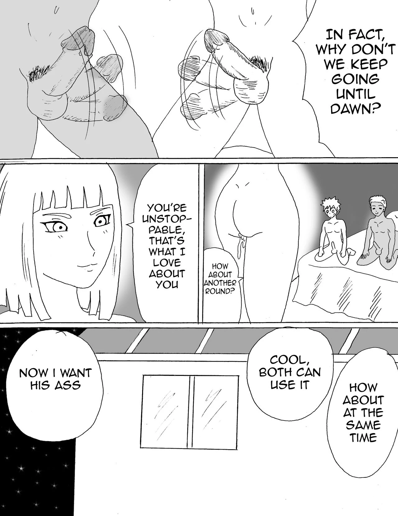 Samui's friends porn comic picture 42