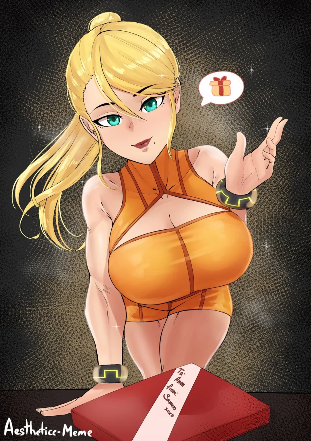 Samus' s Gift porn comic picture 1