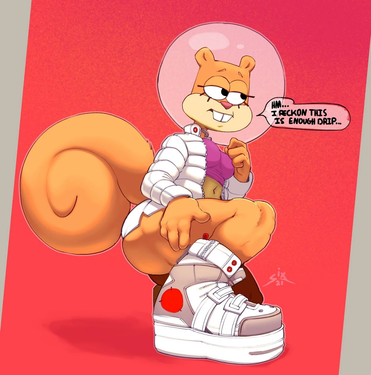 Sandy Cheeks porn comic picture 1