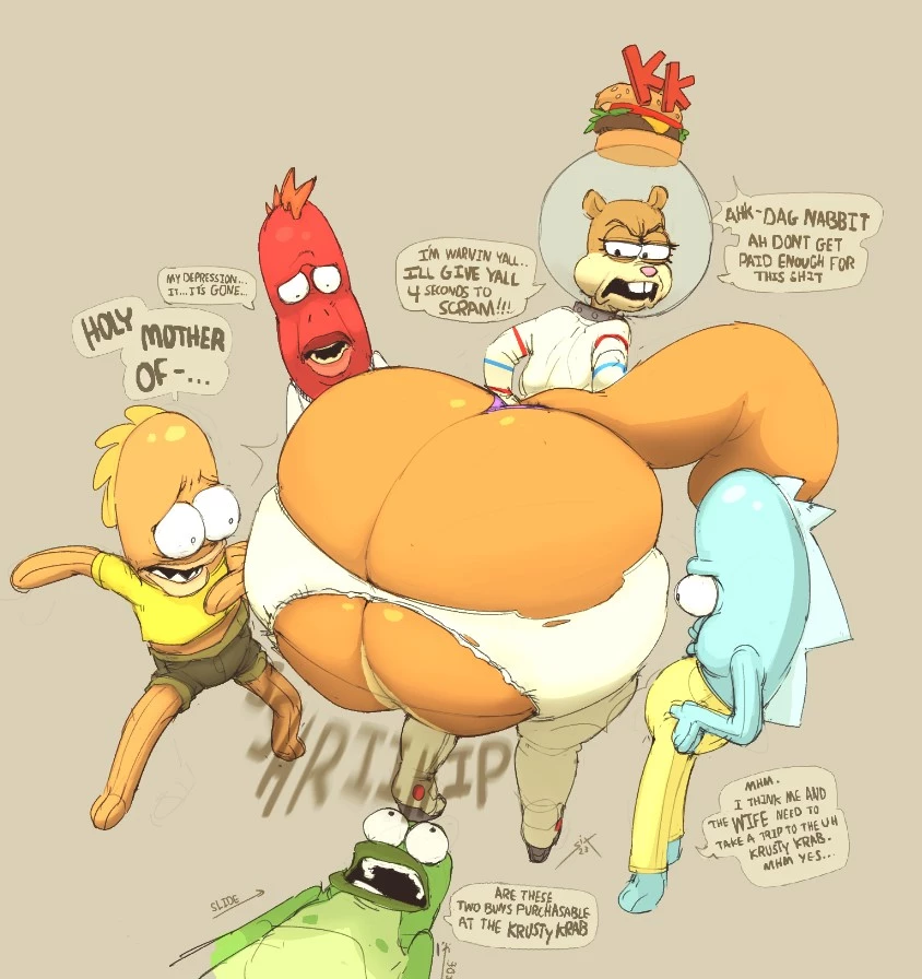 Sandy Cheeks porn comic picture 6