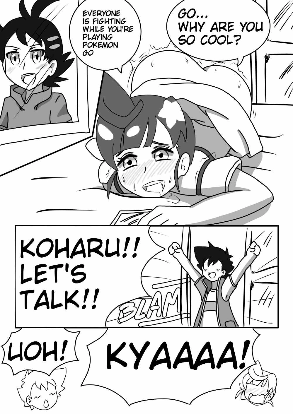 Satoshi and Koharu's Daily talk 2 porn comic picture 2