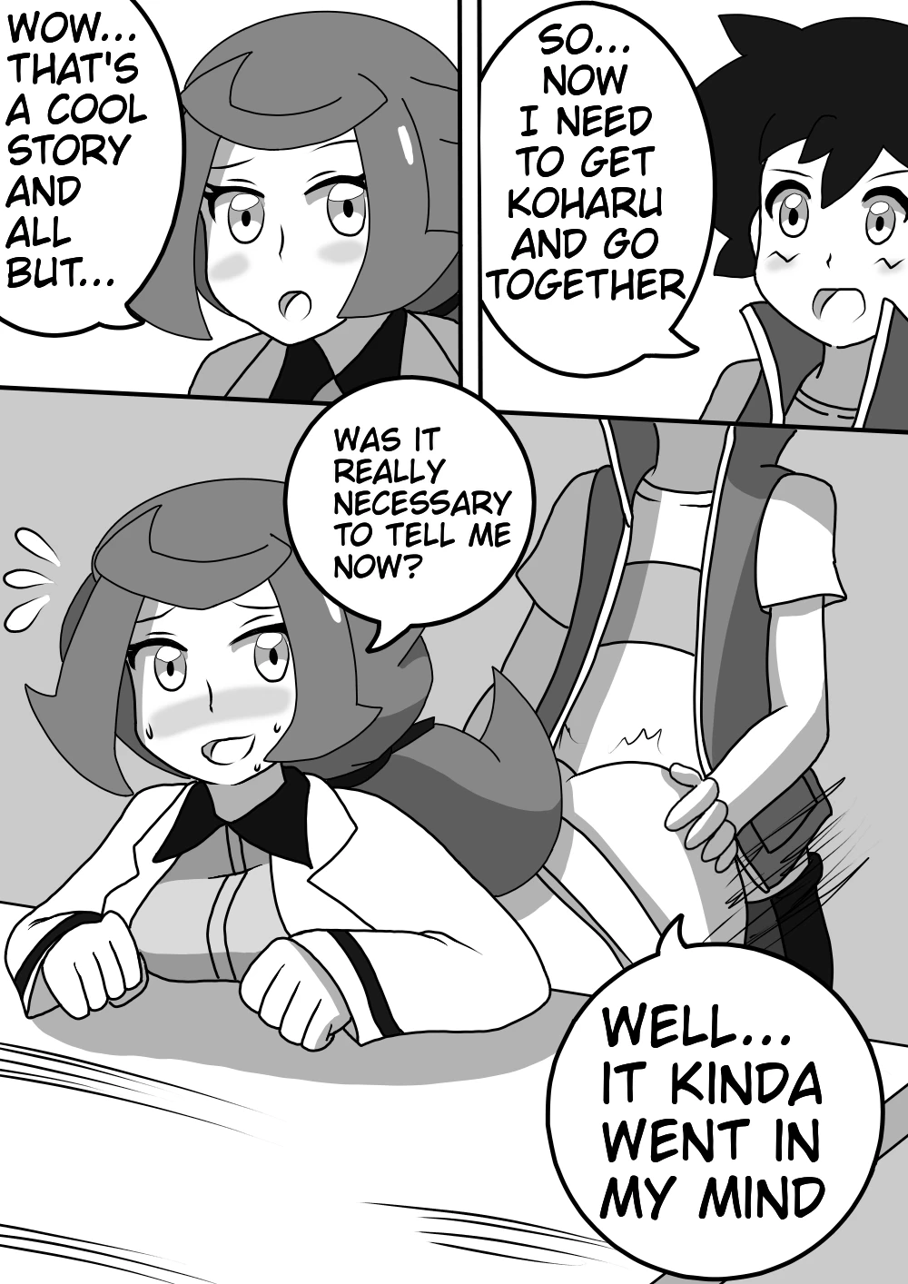 Satoshi and Koharu's Daily talk 7 porn comic picture 2