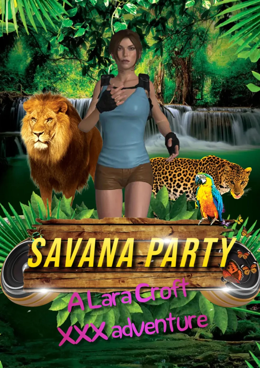 Savana party - A Lara Croft XXX adventure porn comic picture 1
