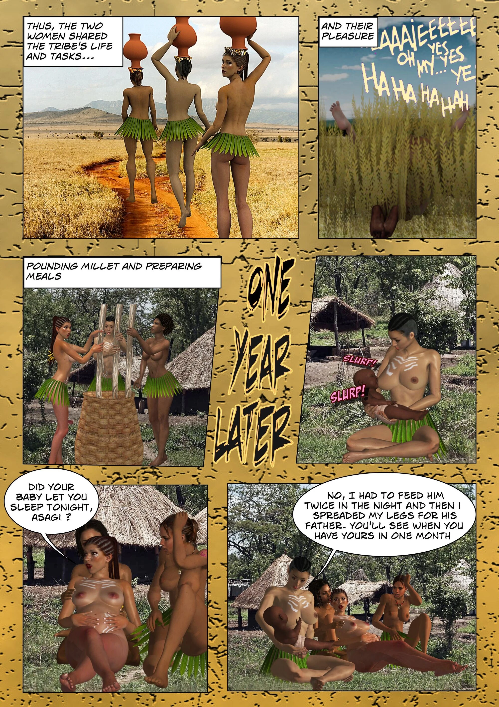 Savana party - A Lara Croft XXX adventure porn comic picture 15