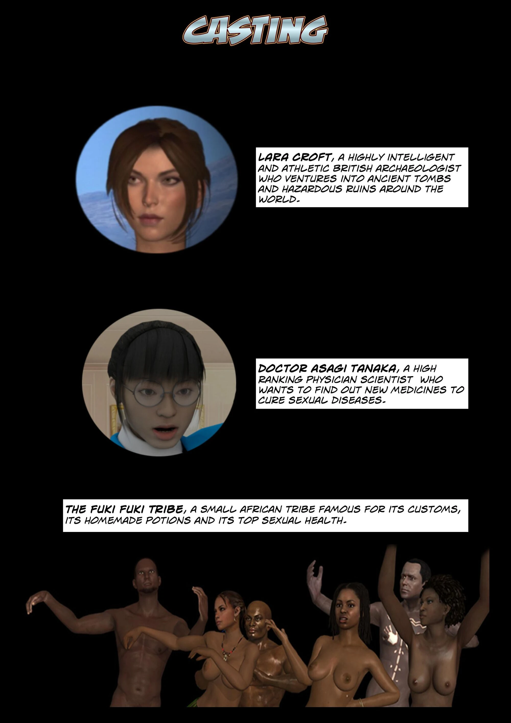 Savana party - A Lara Croft XXX adventure porn comic picture 2