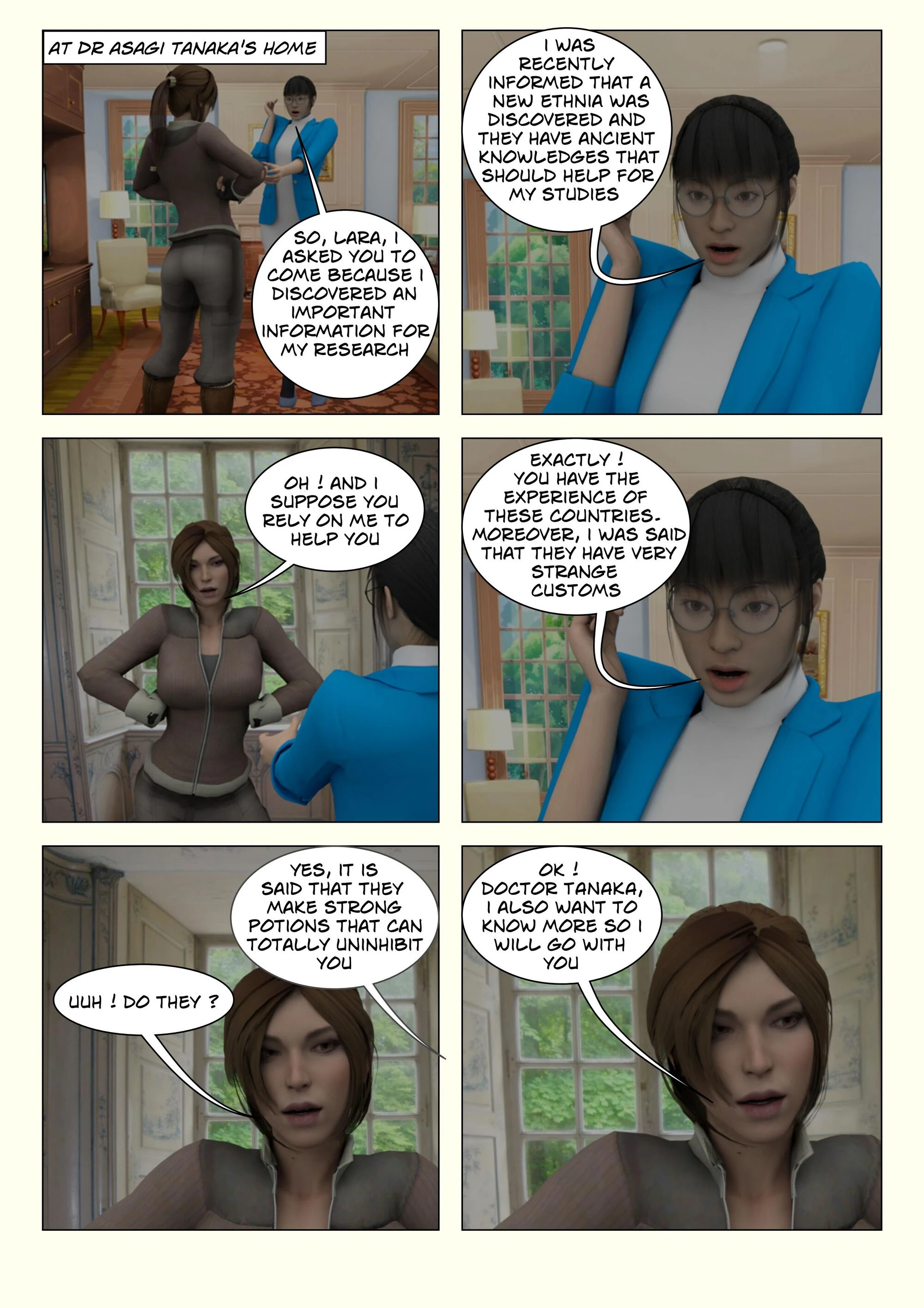 Savana party - A Lara Croft XXX adventure porn comic picture 3