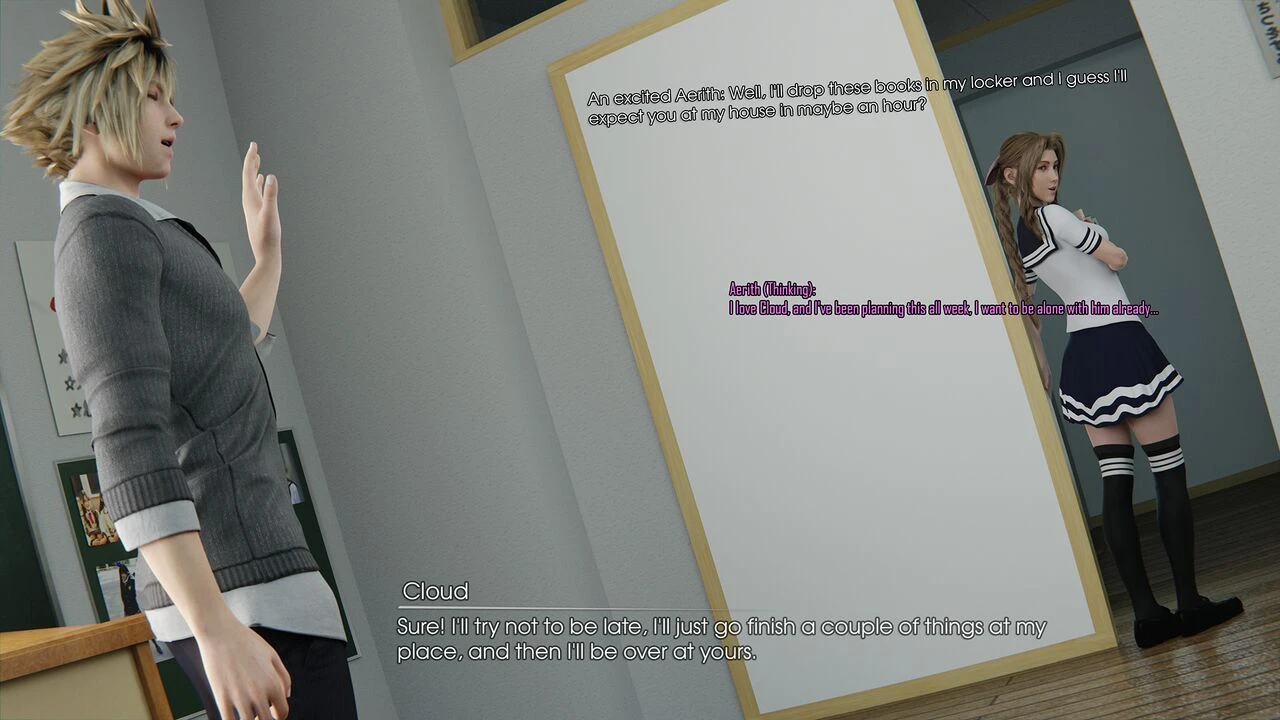 Scarlet X Tifa #01 - School Days porn comic picture 3