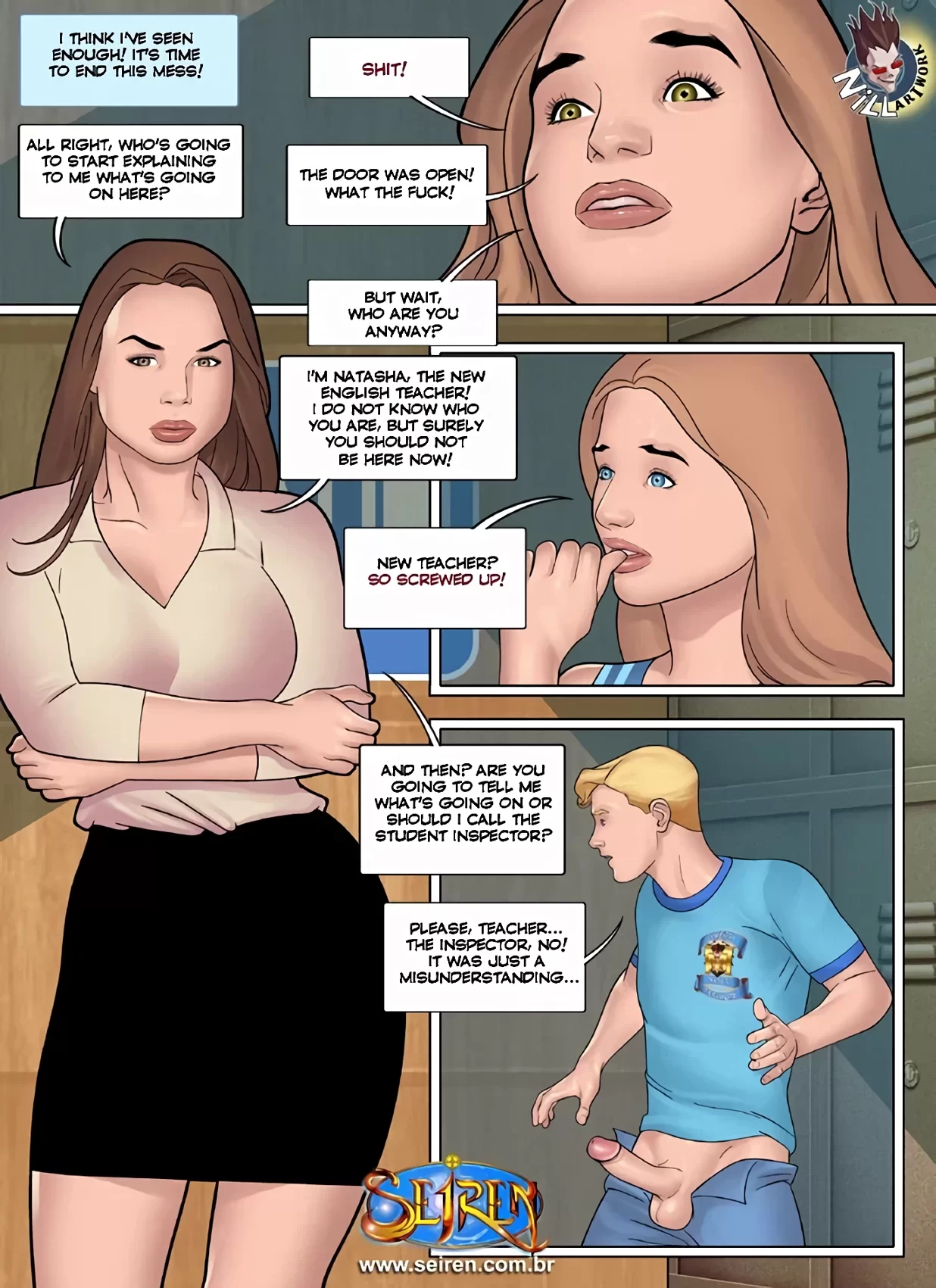 Schoolgirls porn comic picture 5