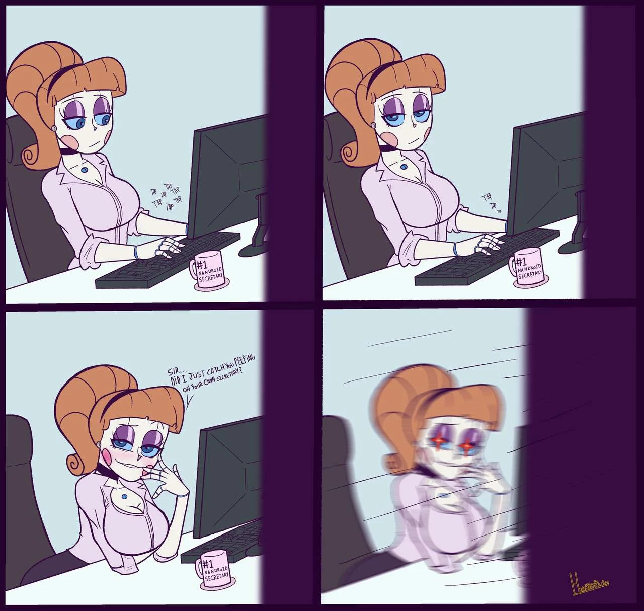 Secretary Molly porn comic picture 2