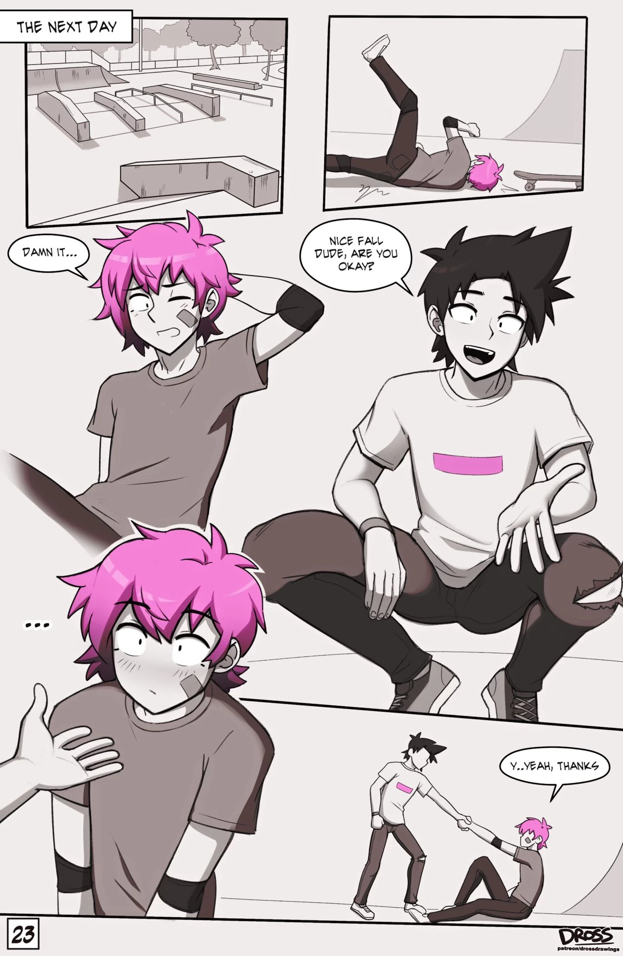 See Ya Later Boi 2 | Taylor the skater femboy porn comic picture 24