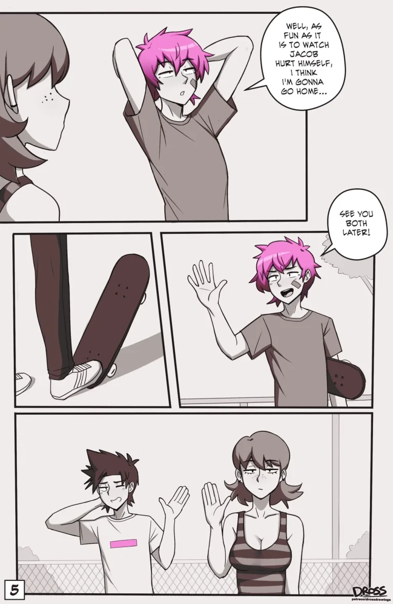 See Ya Later Boi 2 | Taylor the skater femboy porn comic picture 5