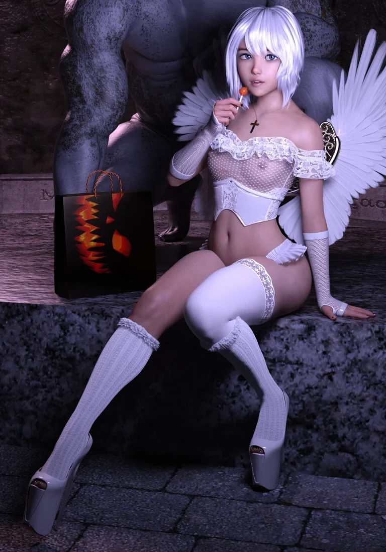 Serana's Halloween porn comic picture 2