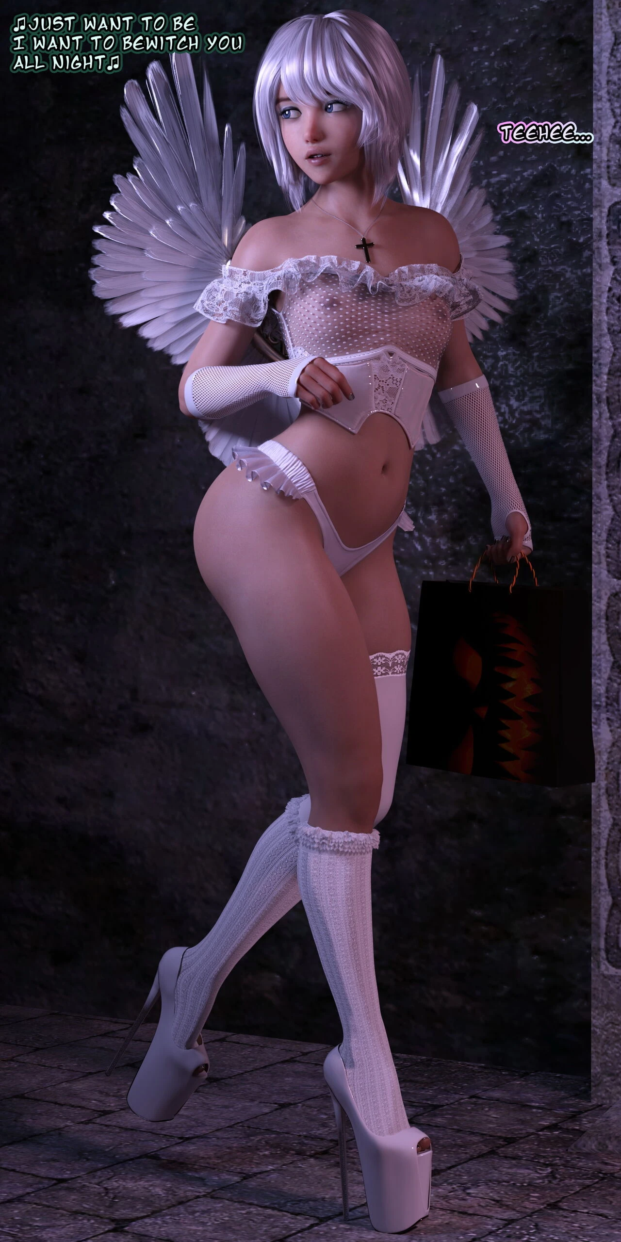 Serana's Halloween porn comic picture 5