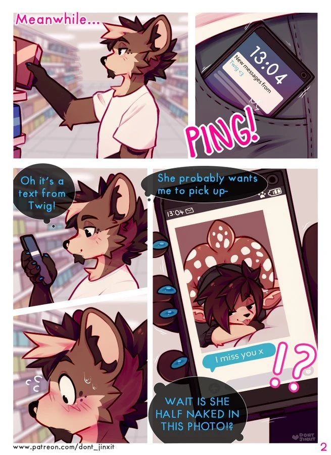 Sexting porn comic picture 2