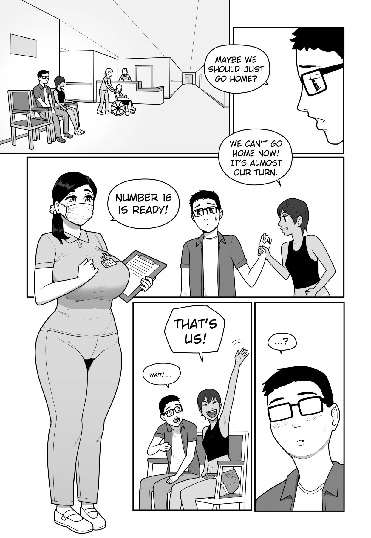 Sexual Support Clinic porn comic picture 4