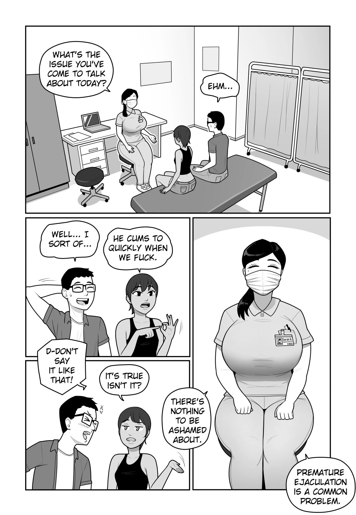 Sexual Support Clinic porn comic picture 5