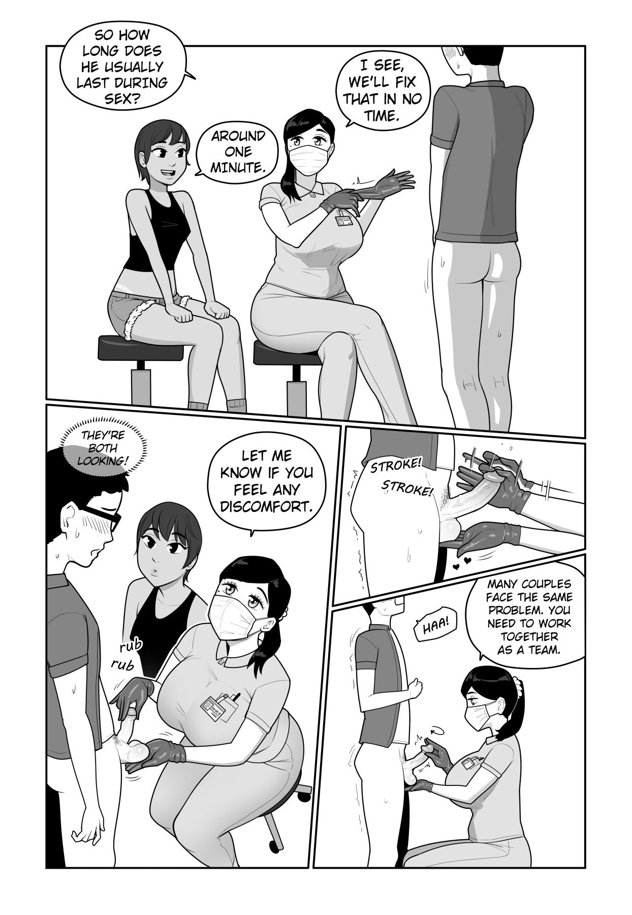 Sexual Support Clinic porn comic picture 7