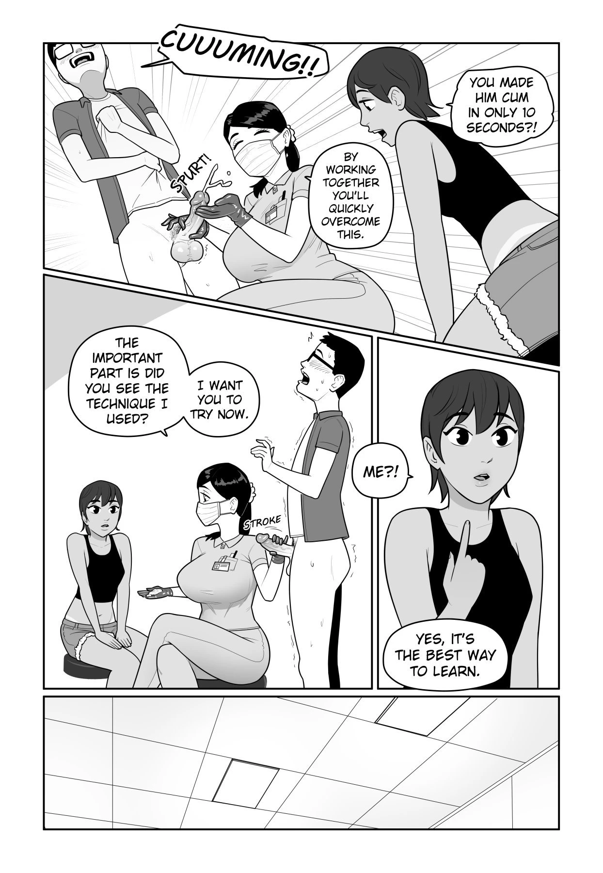 Sexual Support Clinic porn comic picture 8