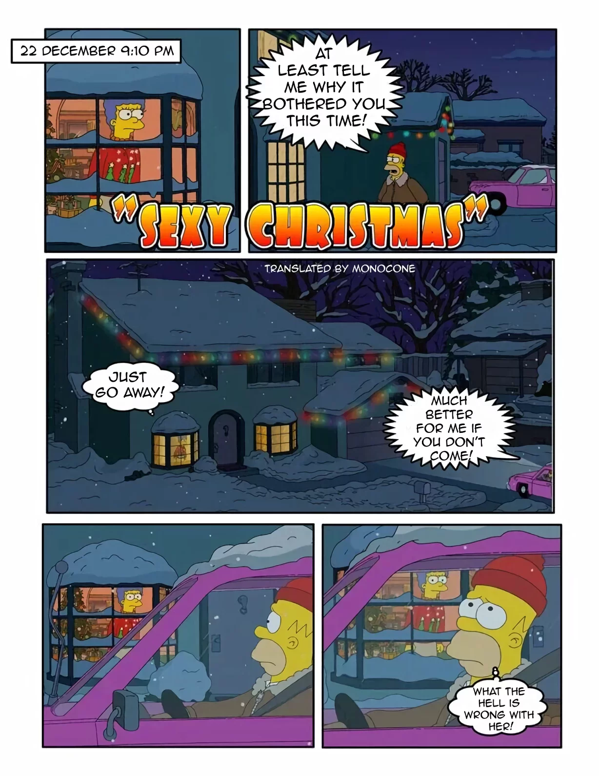 Sexy Christmas porn comic picture 1