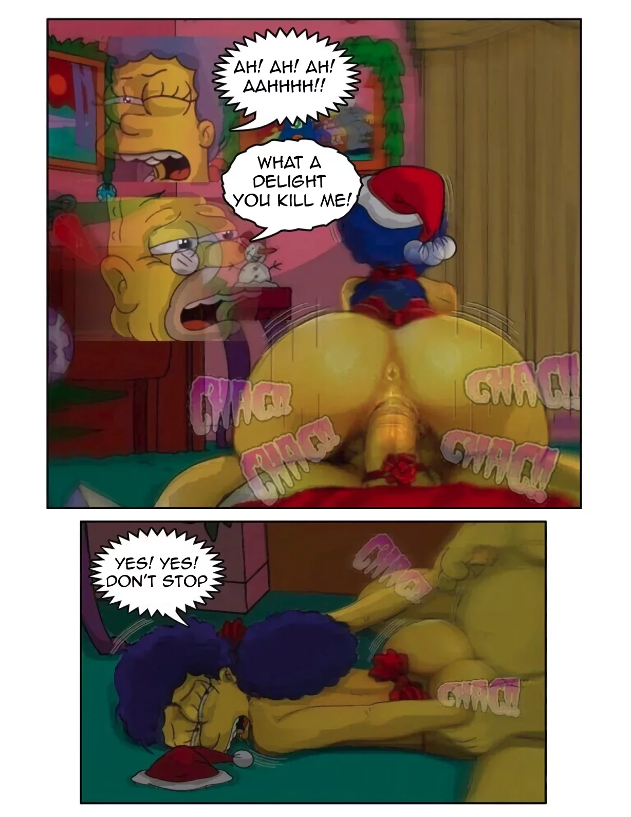 Sexy Christmas porn comic picture 10