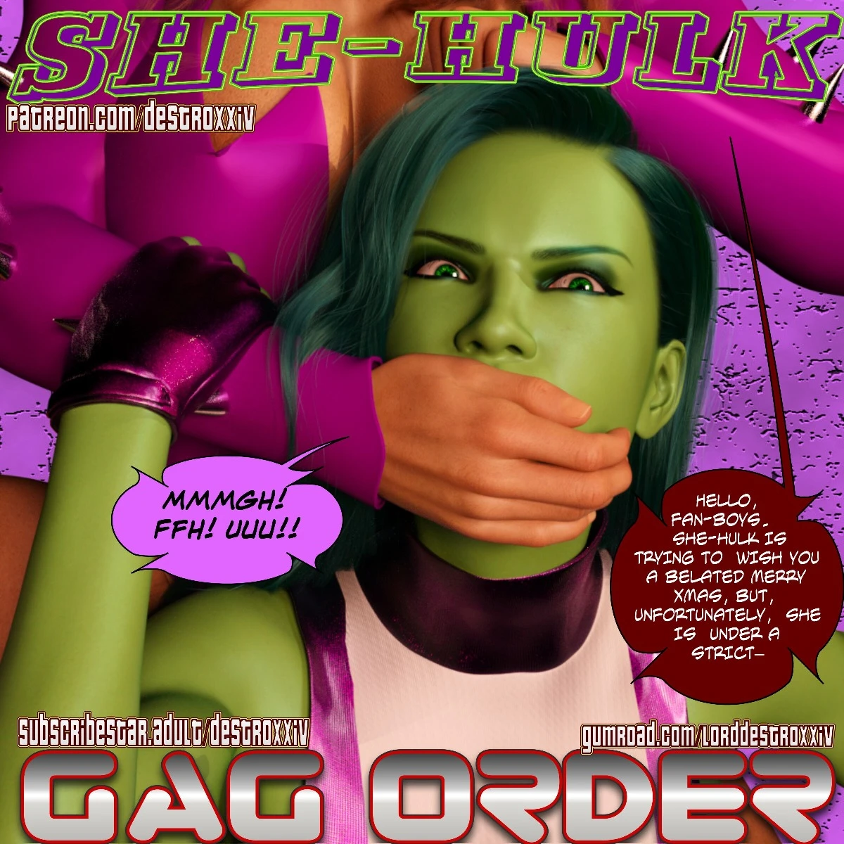 She-Hulk XMAS porn comic picture 1