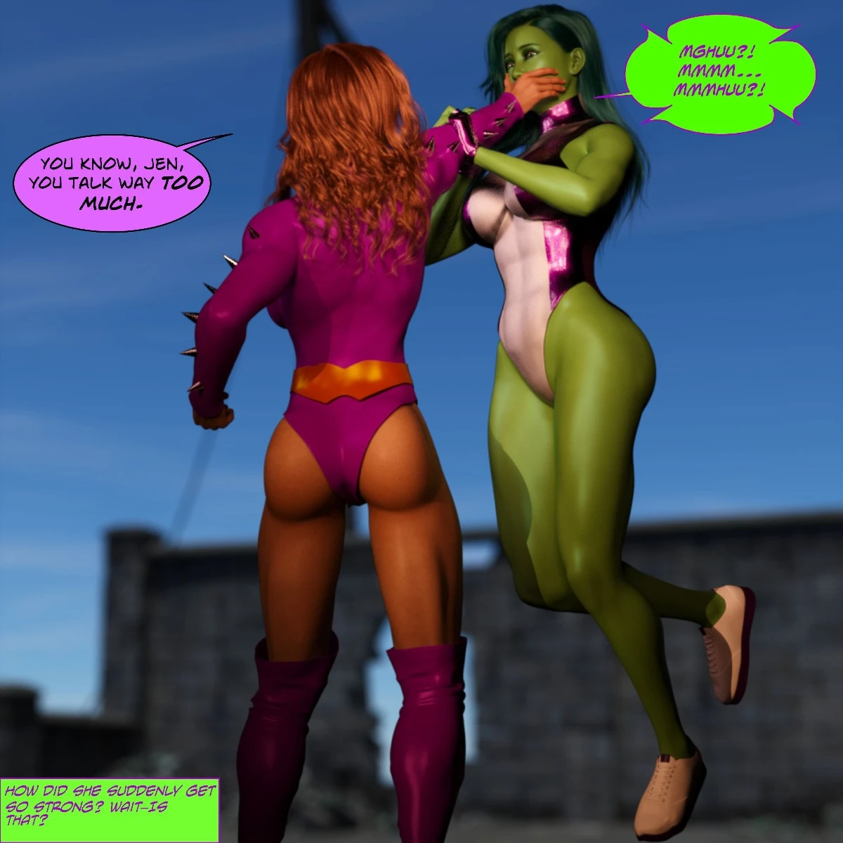 She-Hulk XMAS porn comic picture 35