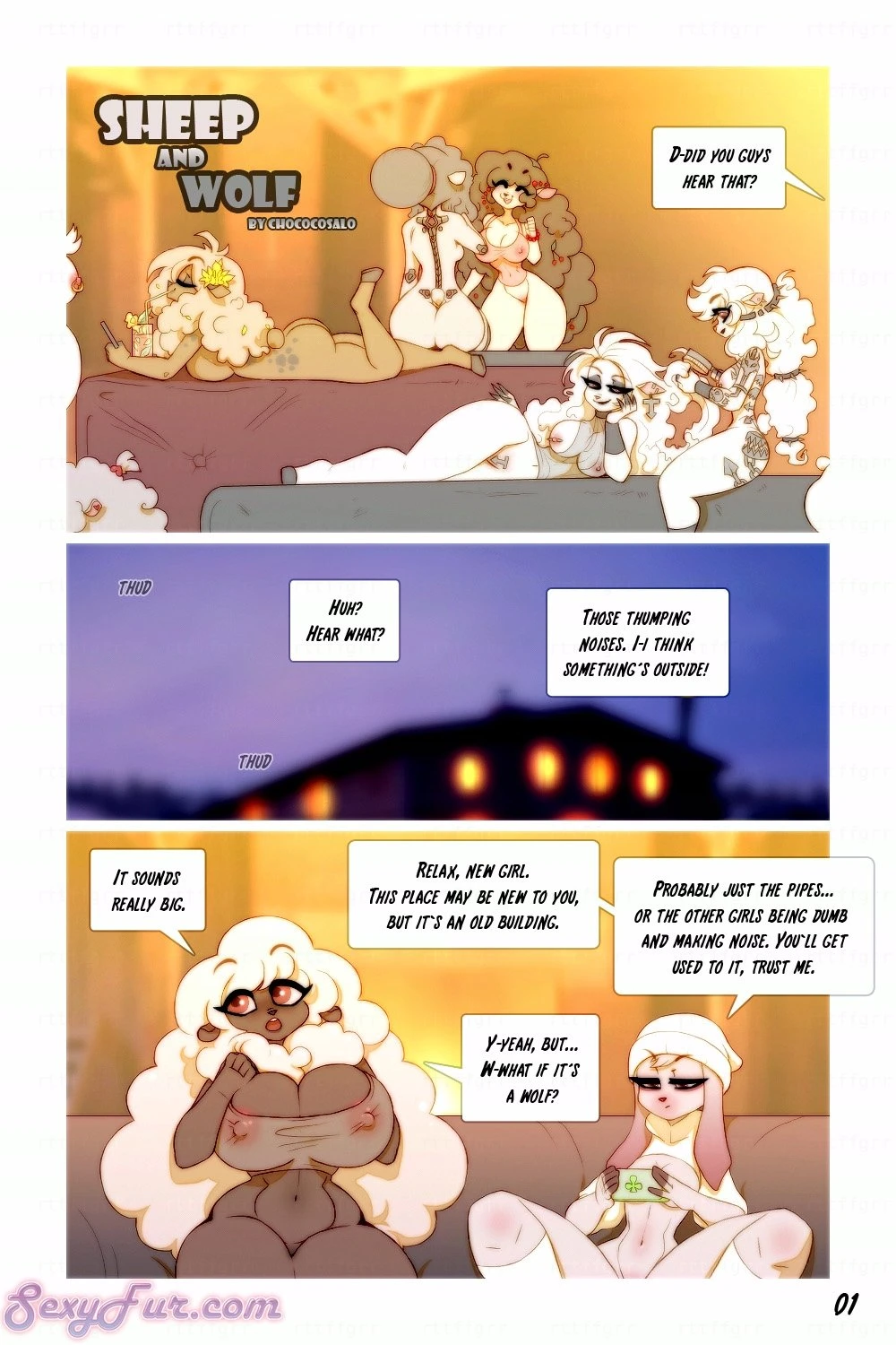 Sheep and Wolf porn comic picture 1