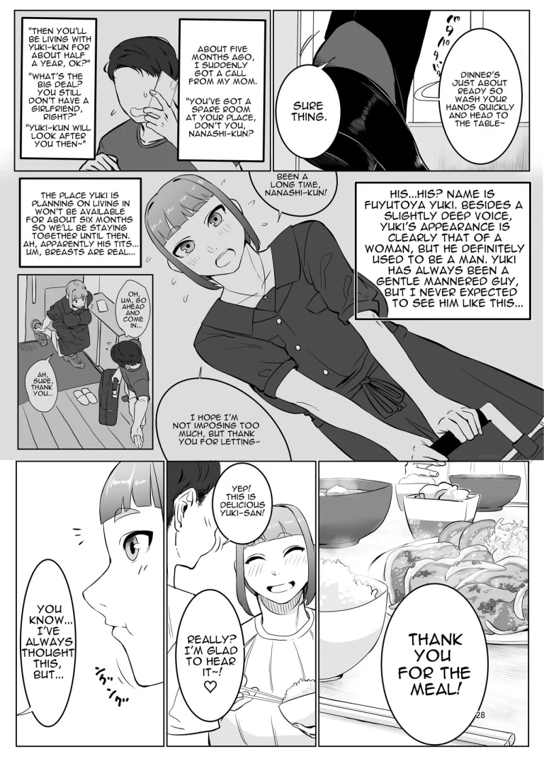 Shemale Ojisan Yuki porn comic picture 2