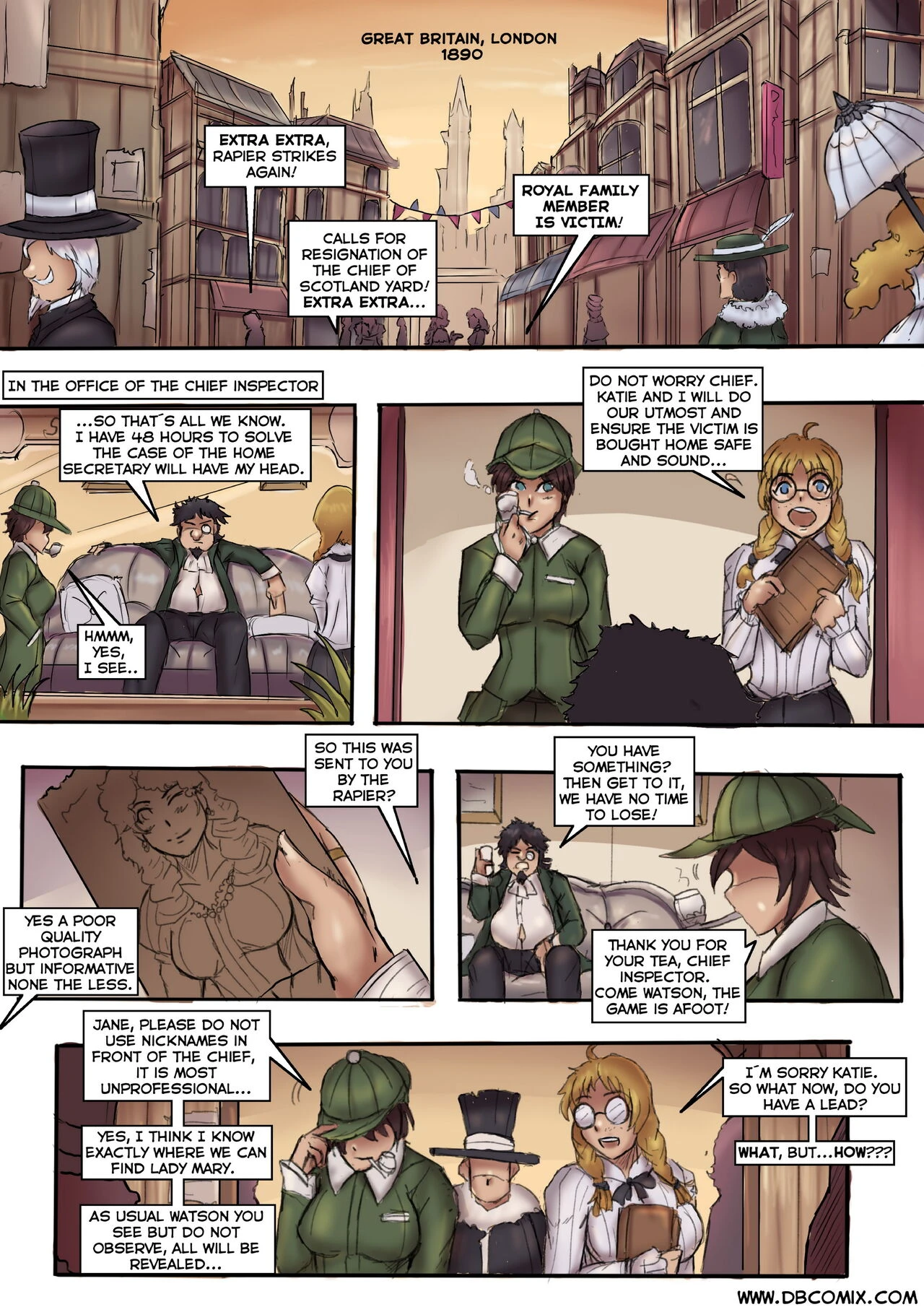 Sherlock Holmes 1-5 porn comic picture 2