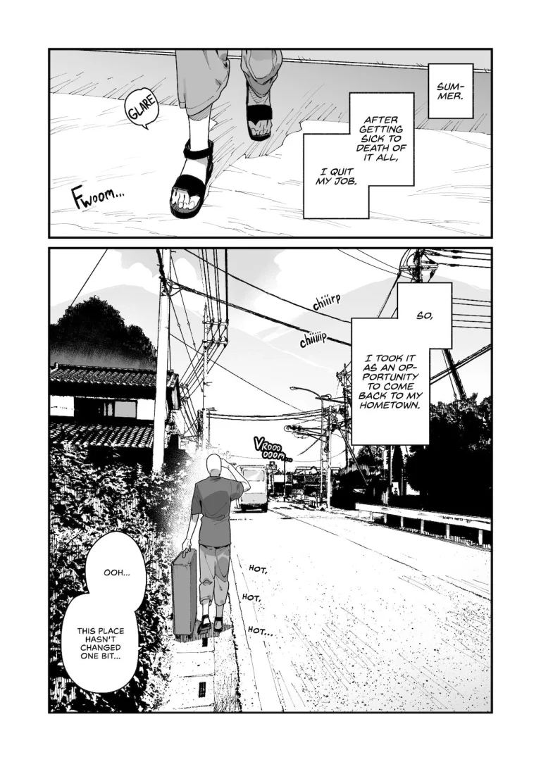 Shigoto o Yameta node Nido to Kicha Dame to Iwareta Inaka ni Kaette kitara Dekkai Onnanoko no Kai ni Mechamecha ni sareru Hanashi Zenpen porn comic picture 3