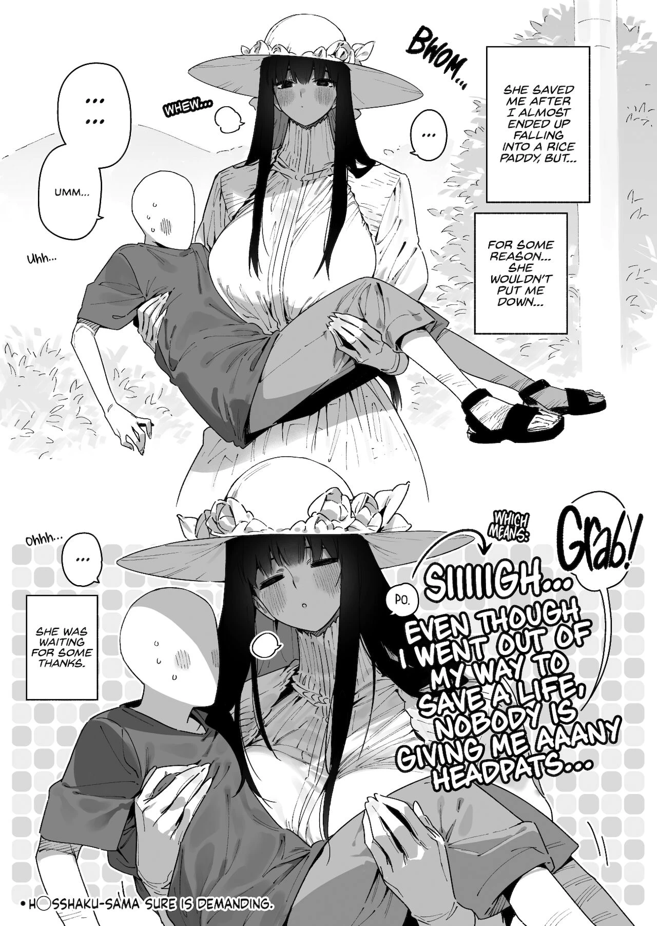 Shigoto o Yameta node Nido to Kicha Dame to Iwareta Inaka ni Kaette kitara Dekkai Onnanoko no Kai ni Mechamecha ni sareru Hanashi Zenpen porn comic picture 34